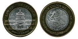 100 Peso 墨西哥 Bimetal 