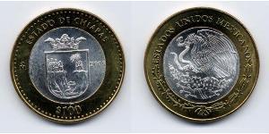 100 Peso 墨西哥 Bimetal 