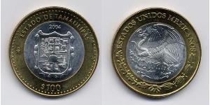 100 Peso 墨西哥 Bimetal 
