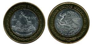 100 Peso 墨西哥 Bimetal 