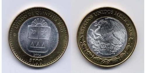100 Peso 墨西哥 Bimetal 