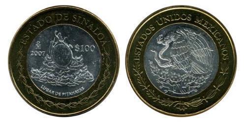 100 Peso 墨西哥 Bimetal 