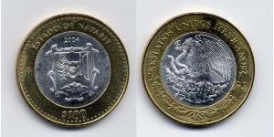 100 Peso Mexiko (1867 - ) Bimetall 