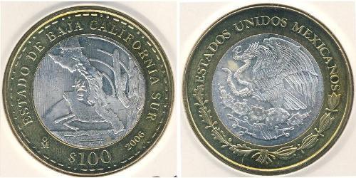 100 Peso Mexiko (1867 - ) Bimetall 