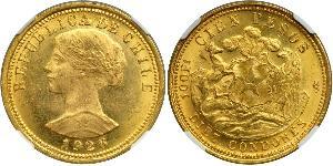 100 Peso Chile Gold 