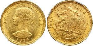 100 Peso Chile Gold 