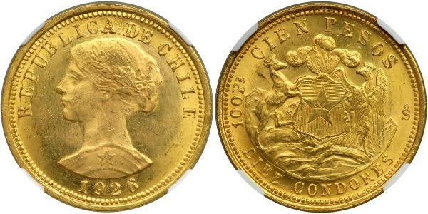 100 Peso Chile Gold 
