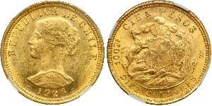 100 Peso Chile Oro 