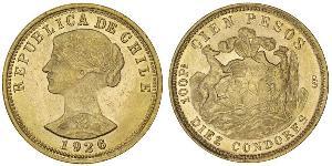 100 Peso Cile Oro 