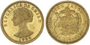 100 Peso Cile Oro 