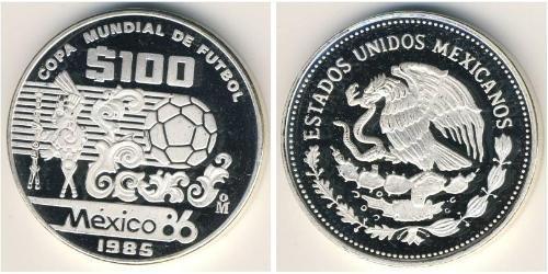 100 Peso México (1867 - ) Plata 