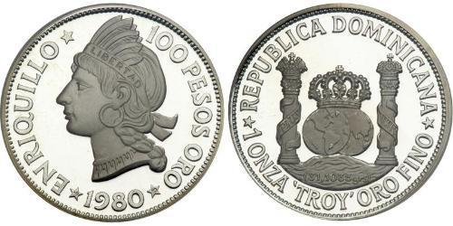 100 Peso República Dominicana Plata 