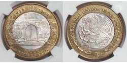 100 Peso Mexiko Silber 