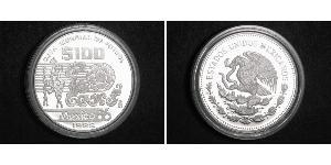 100 Peso Mexiko (1867 - ) Silber 