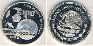 100 Peso United Mexican States (1867 - ) Silver 