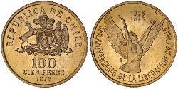 100 Peso 智利 金 