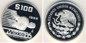 100 Peso 墨西哥 銀 