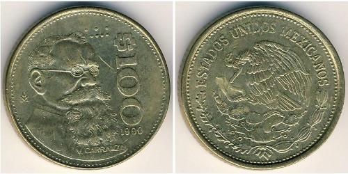 100 Peso 墨西哥 青铜 