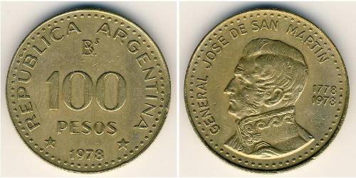 100 Peso 阿根廷 青铜/铝 