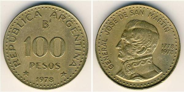 100 Peso 阿根廷 青铜/铝 