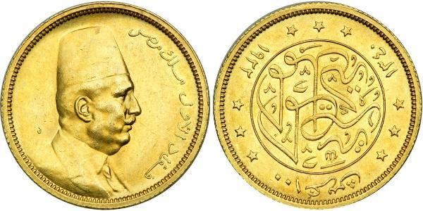 100 Piastre Egipto (1953 - ) Oro Fuad I de Egipto (1868 -1936)