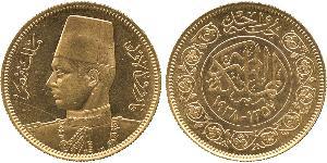 100 Piastre 埃及王國 (1922 - 1953) 金 Farouk I of Egypt (1920 - 1965)