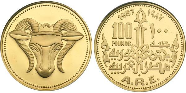 100 Pound Egitto (1953 - ) Oro 