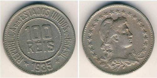 100 Reis Brésil Cuivre/Nickel 