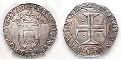 100 Reis Kingdom of Portugal (1139-1910) Silver Sebastian of Portugal (1554-1578)