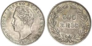 100 Reis 葡萄牙王國 (1139 - 1910) 銀 Luis I of Portugal (1838 -1889)