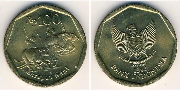 100 Roupie Indonésie Bronze 