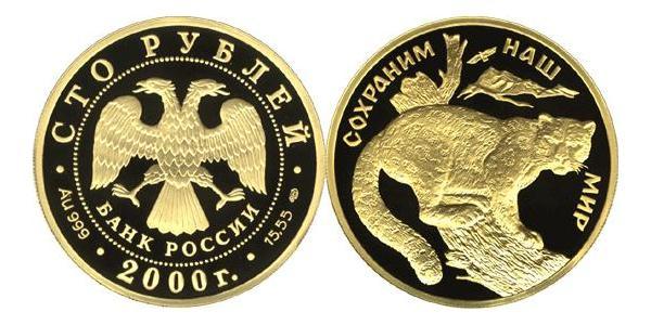 100 Ruble 俄罗斯 金 