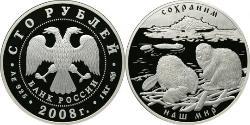 100 Rublo Rusia (1991 - ) Plata 