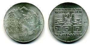 100 Shilling Republic of Austria (1955 - ) Argent 