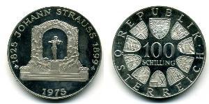 100 Shilling Republic of Austria (1955 - ) Argent 