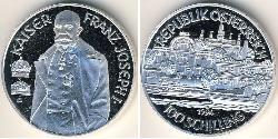 100 Shilling Republic of Austria (1955 - ) Argento 