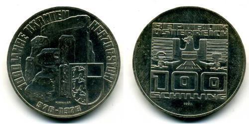 100 Shilling Republic of Austria (1955 - ) Argento 