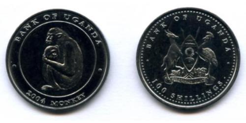 100 Shilling Uganda Copper/Nickel 