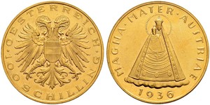 100 Shilling Federal State of Austria (1934-1938) Gold 