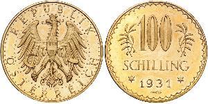 100 Shilling First Austrian Republic (1918-1934) Gold 