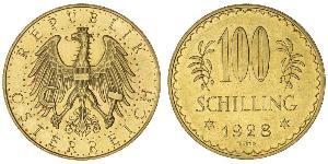 100 Shilling First Austrian Republic (1918-1934) Gold 