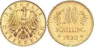 100 Shilling First Austrian Republic (1918-1934) Gold 