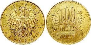 100 Shilling First Austrian Republic (1918-1934) Gold 