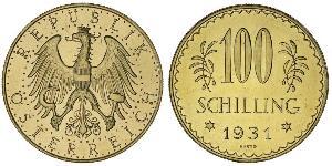 100 Shilling Geschichte Österreichs (1918-1934) Gold 