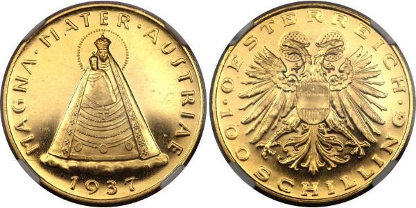 100 Shilling Federal State of Austria (1934-1938) Oro 