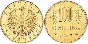 100 Shilling Prima repubblica austriaca (1918-1934) Oro 