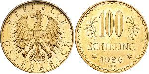 100 Shilling Prima repubblica austriaca (1918-1934) Oro 