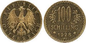 100 Shilling Prima repubblica austriaca (1918-1934) Oro 