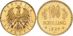 100 Shilling Prima repubblica austriaca (1918-1934) Oro 