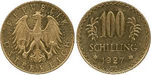 100 Shilling Prima repubblica austriaca (1918-1934) Oro 